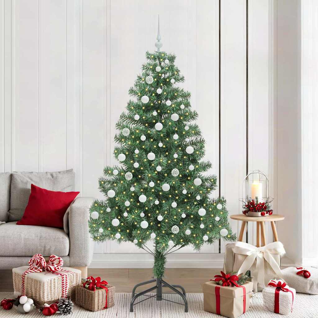 Christmas Tree with 300 LEDs with Stand Green 210 cm PVC