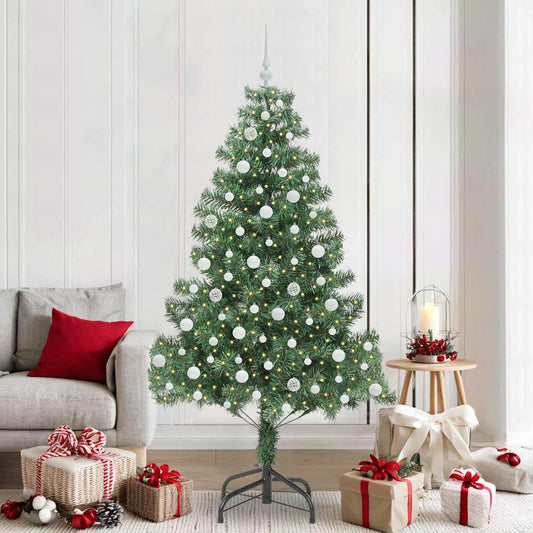 Christmas Tree with 300 LEDs with Stand Green 210 cm PVC