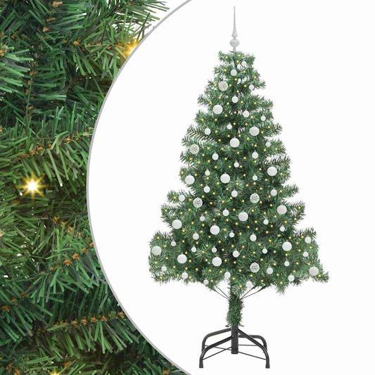 Christmas Tree with 300 LEDs with Stand Green 210 cm PVC