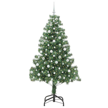 Christmas Tree with 300 LEDs with Stand Green 210 cm PVC