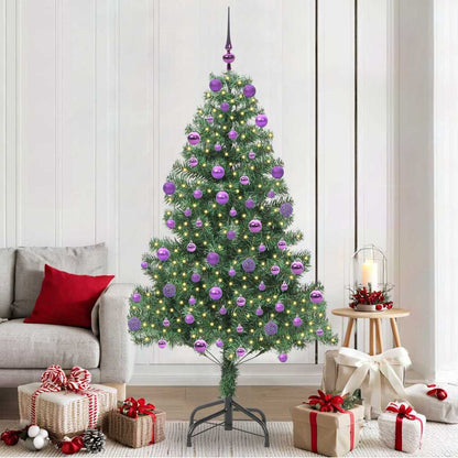 Christmas Tree with 300 LEDs with Stand Green 210 cm PVC