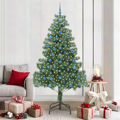 Christmas Tree with 300 LEDs with Stand Green 210 cm PVC