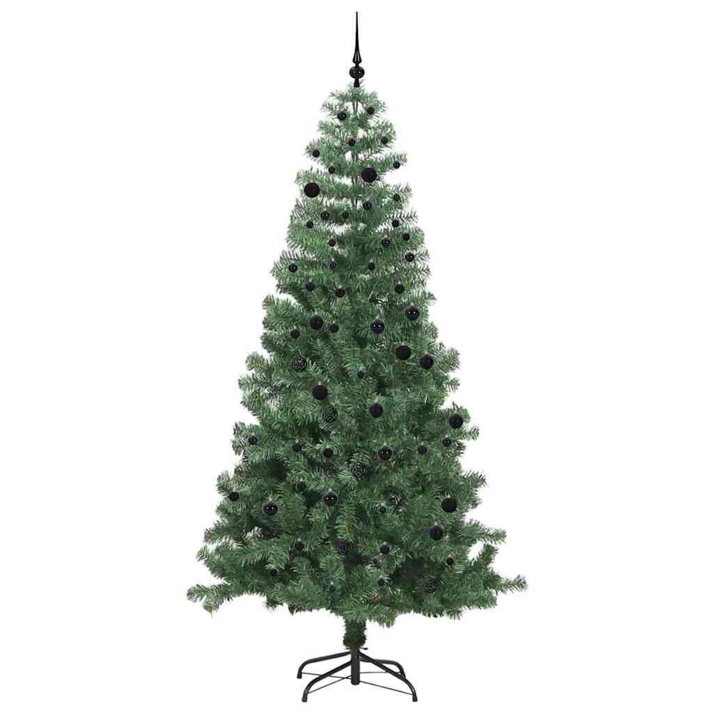 Christmas Tree with 300 LEDs with Stand Green 240 cm PVC