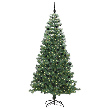 Christmas Tree with 300 LEDs with Stand Green 240 cm PVC