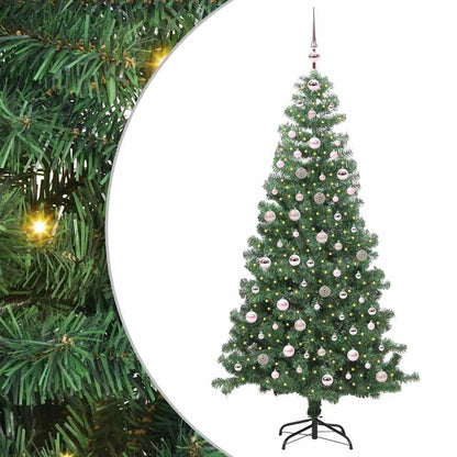 Christmas Tree with 300 LEDs with Stand Green 240 cm PVC