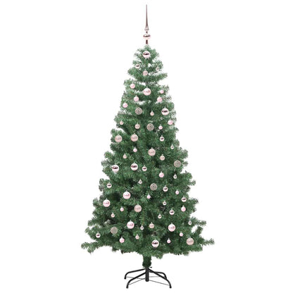 Christmas Tree with 300 LEDs with Stand Green 240 cm PVC