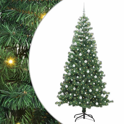 Christmas Tree with 300 LEDs with Stand Green 240 cm PVC