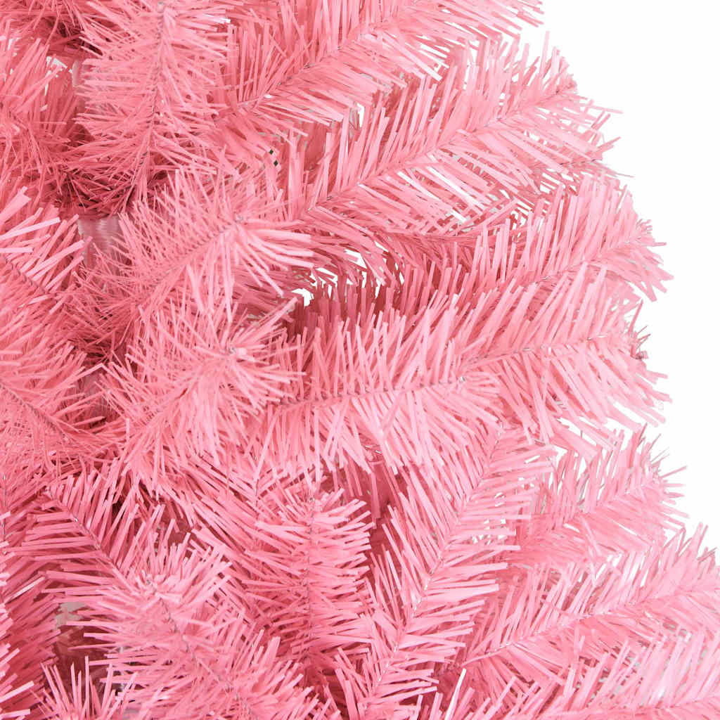 Christmas Tree with 150 LEDs with Stand Pink 120 cm PVC