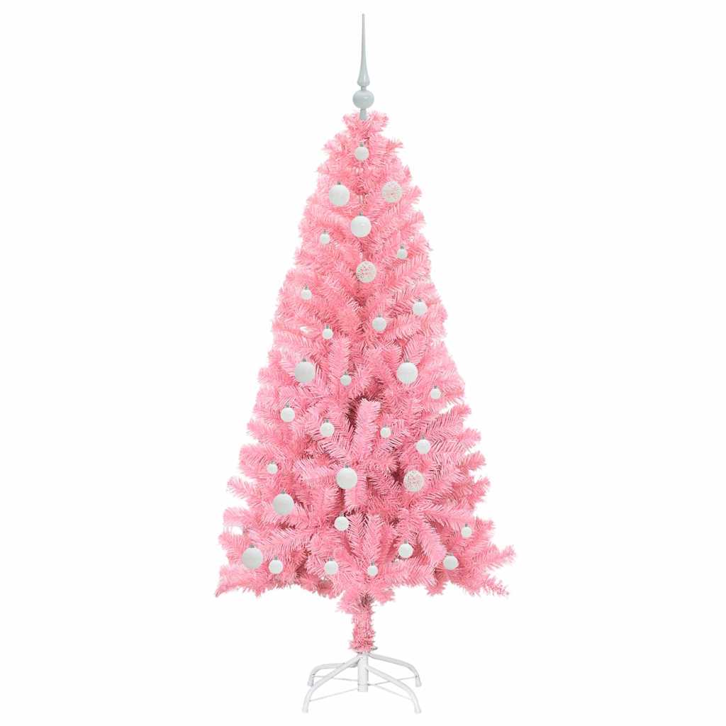 Christmas Tree with 150 LEDs with Stand Pink 150 cm PVC