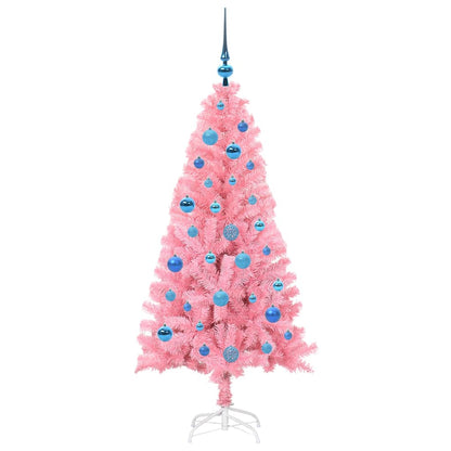 Christmas Tree with 150 LEDs with Stand Pink 150 cm PVC