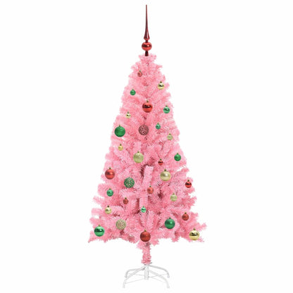 Christmas Tree with 150 LEDs with Stand Pink 150 cm PVC