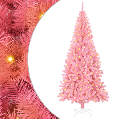 Christmas Tree with 300 LEDs with Stand Pink 180 cm PVC