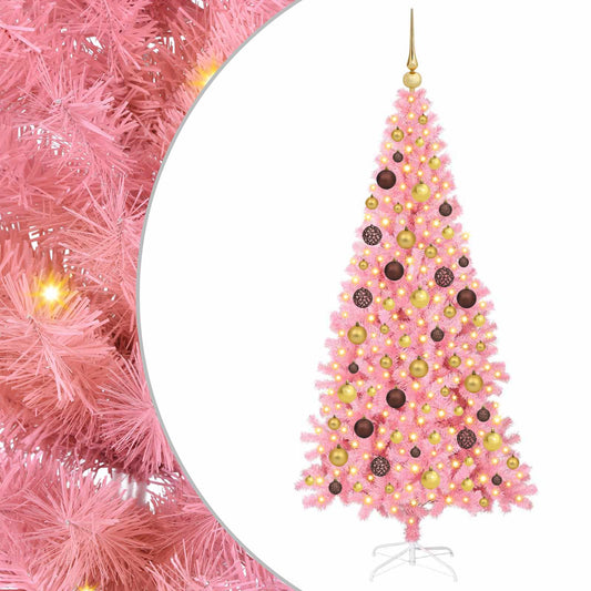Christmas Tree Pink 180 cm PVC
