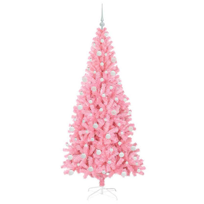 Christmas Tree with 300 LEDs with Stand Pink 180 cm PVC