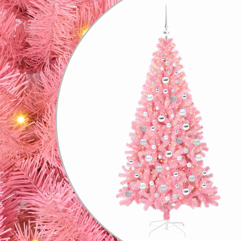 Christmas Tree Pink 180 cm PVC