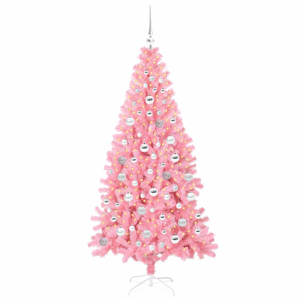 Christmas Tree Pink 180 cm PVC