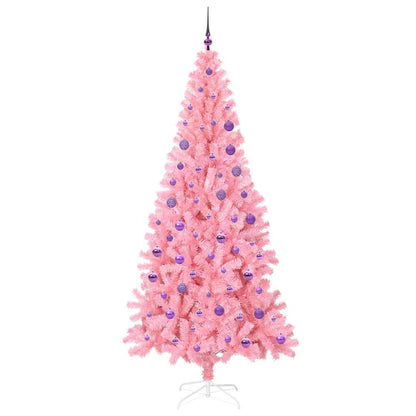 Christmas Tree with 300 LEDs with Stand Pink 180 cm PVC