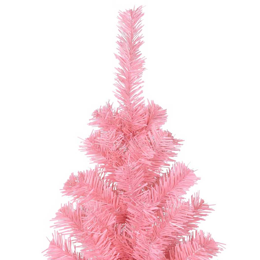 Christmas Tree with 300 LEDs with Stand Pink 210 cm PVC