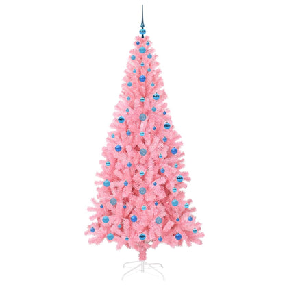 Christmas Tree with 300 LEDs with Stand Pink 210 cm PVC