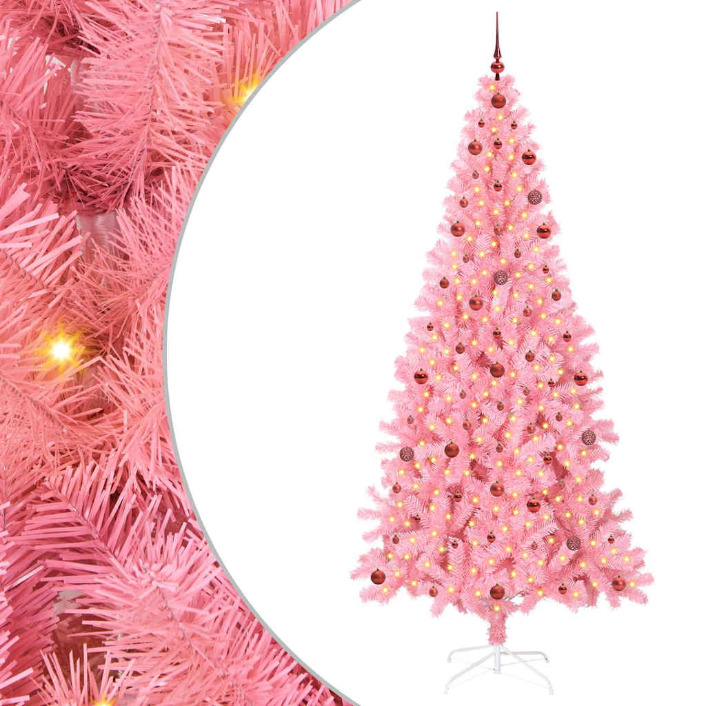 Christmas Tree Pink 240 cm PVC