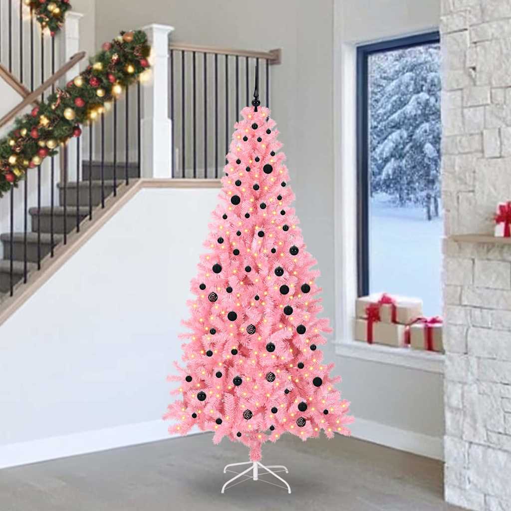 Christmas Tree Pink 240 cm PVC
