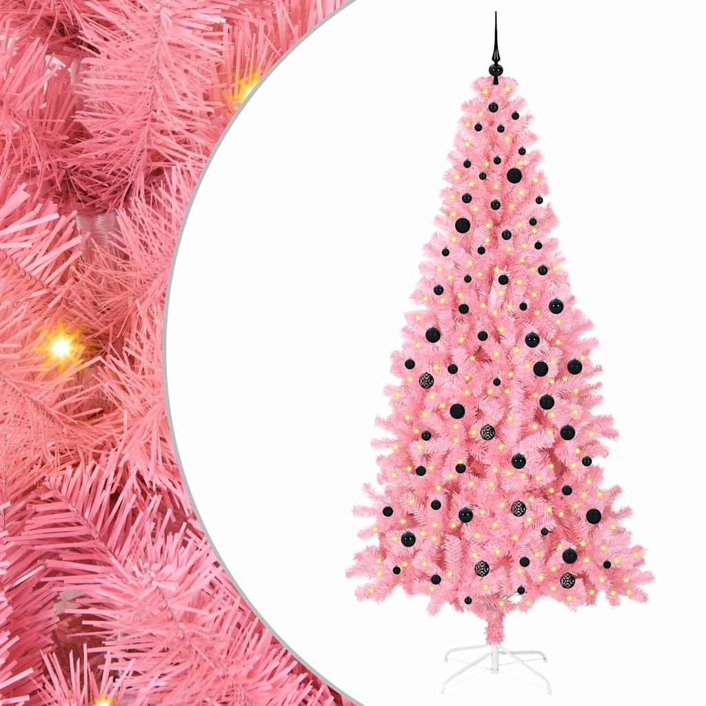 Christmas Tree Pink 240 cm PVC
