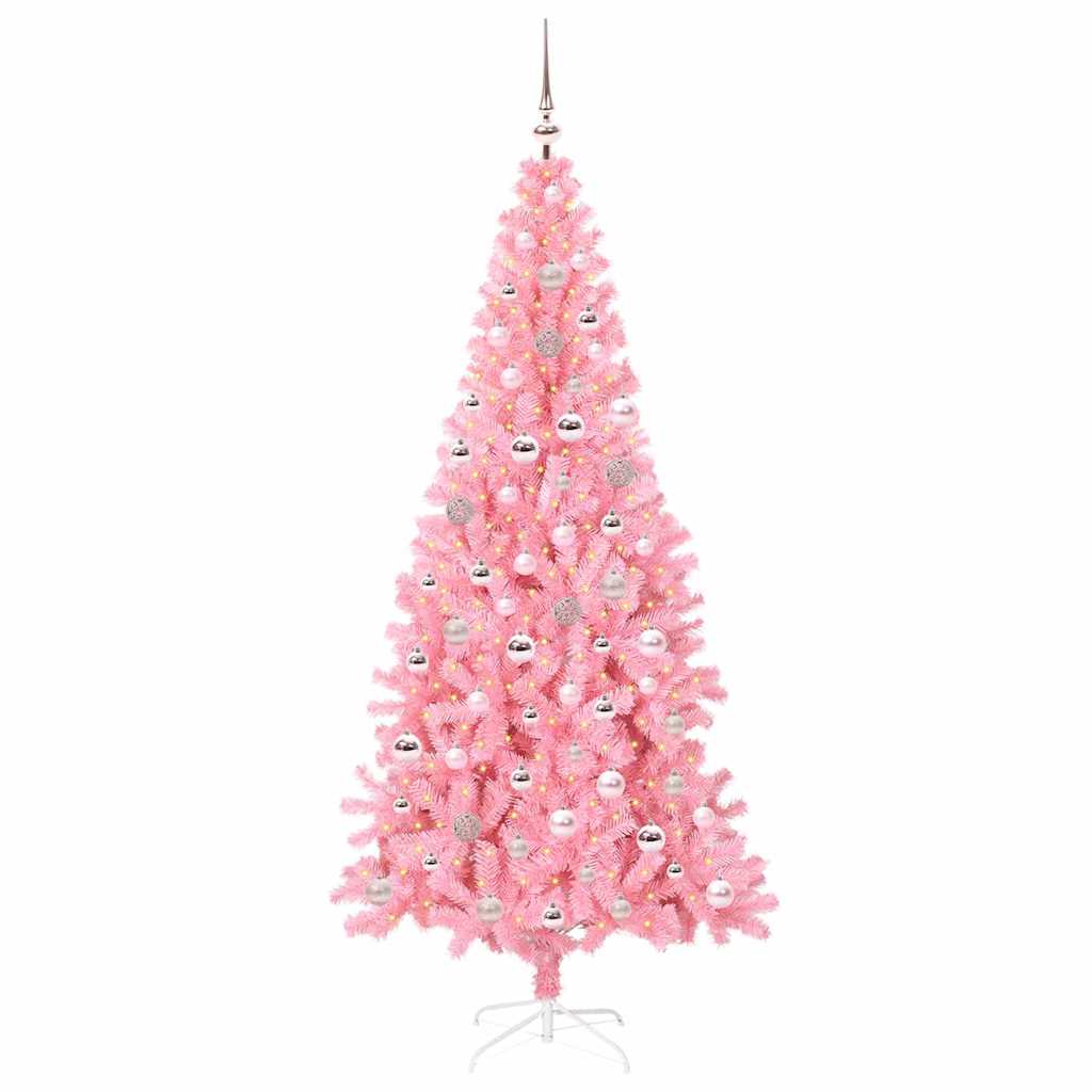 Christmas Tree Pink 240 cm PVC