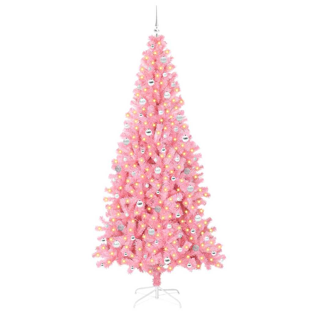 Christmas Tree Pink 240 cm PVC