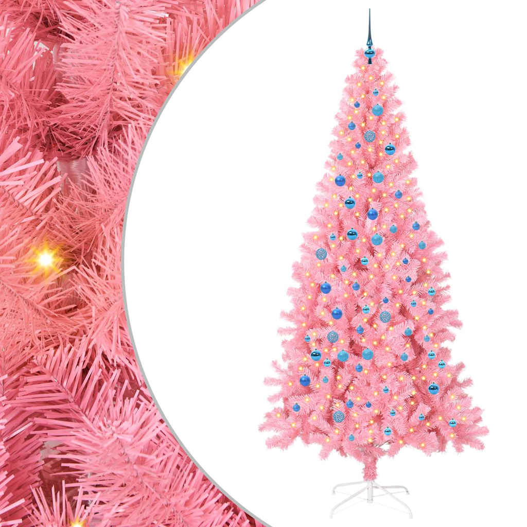 Christmas Tree Pink 240 cm PVC
