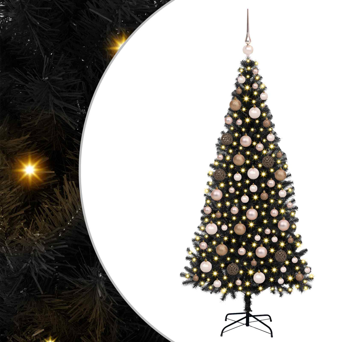Christmas Tree Black 180 cm PVC