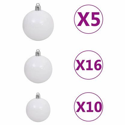 Christmas Tree with 300 LEDs with Stand Black 180 cm PVC