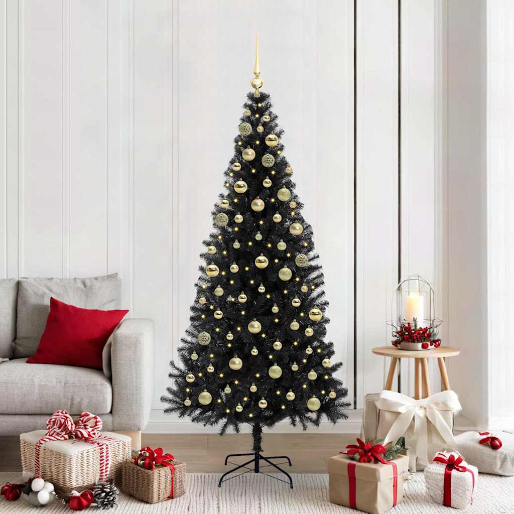 Christmas Tree Black 180 cm PVC