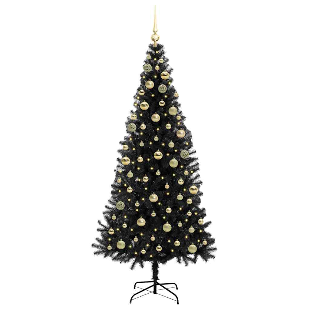 Christmas Tree Black 180 cm PVC