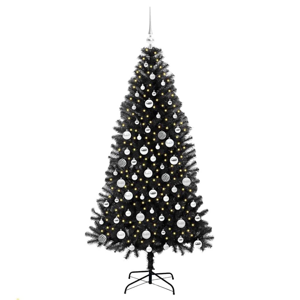 Christmas Tree Black 180 cm PVC
