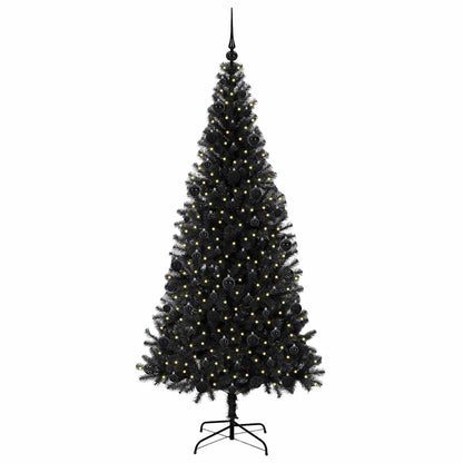 Christmas Tree with 300 LEDs with Stand Black 210 cm PVC
