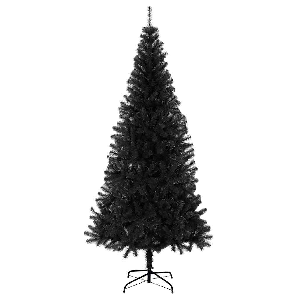 Christmas Tree with 300 LEDs with Stand Black 210 cm PVC