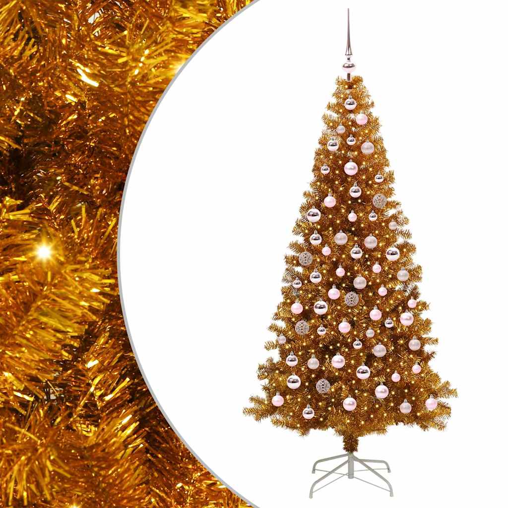 Christmas Tree Gold 180 cm PET