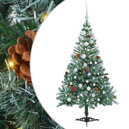 Artificial Christmas Tree with Stand Green 150 cm PVC and Steel