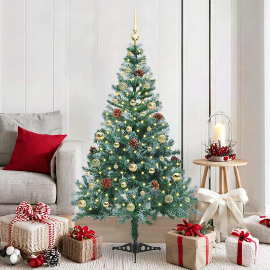 Artificial Christmas Tree with Stand Green 150 cm PVC and Steel