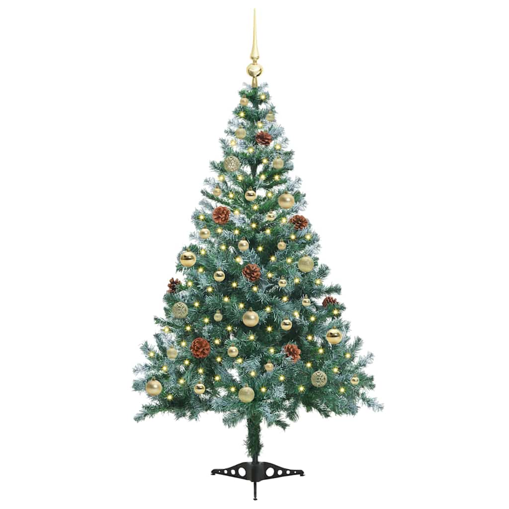 Artificial Christmas Tree with Stand Green 150 cm PVC and Steel