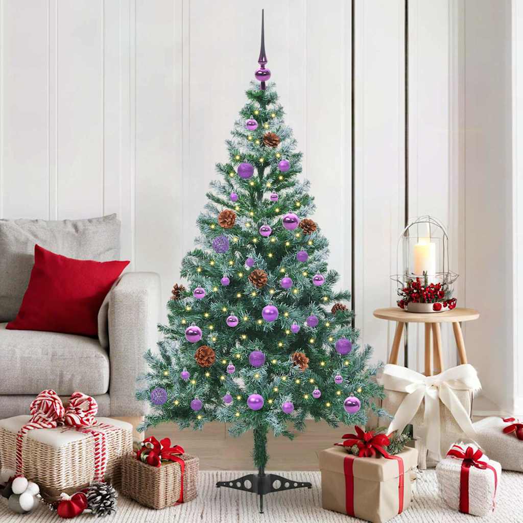 Artificial Christmas Tree with Stand Green 150 cm PVC and Steel