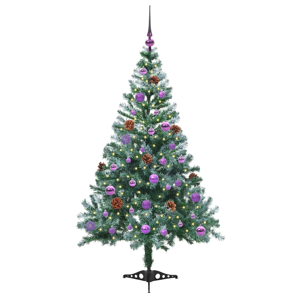 Artificial Christmas Tree with Stand Green 150 cm PVC and Steel