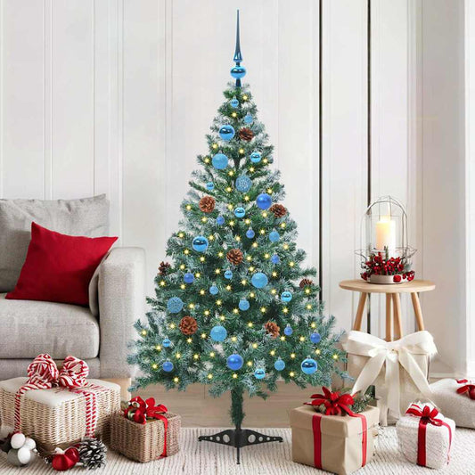 Artificial Christmas Tree with Stand Green 150 cm PVC and Steel