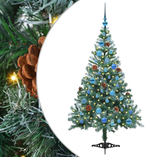 Artificial Christmas Tree with Stand Green 150 cm PVC and Steel