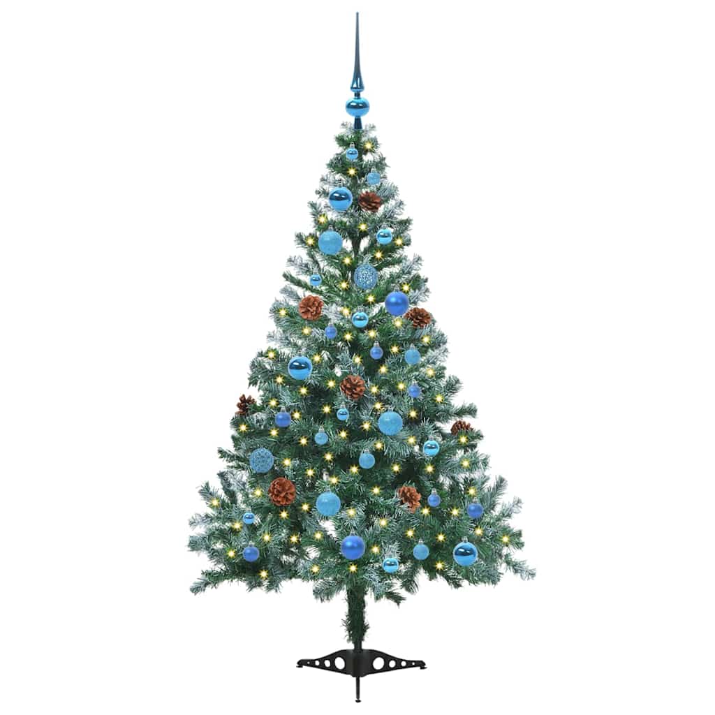 Artificial Christmas Tree with Stand Green 150 cm PVC and Steel