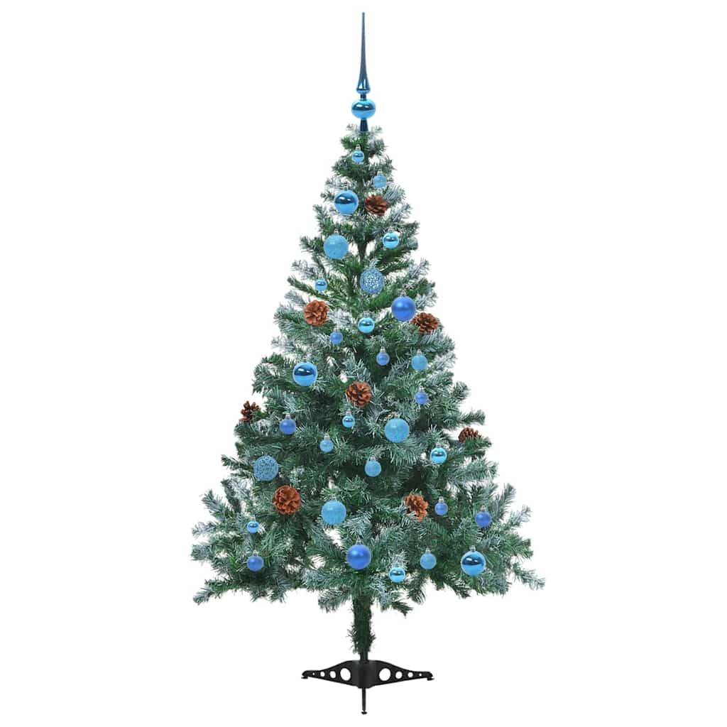 Artificial Christmas Tree with Stand Green 150 cm PVC and Steel