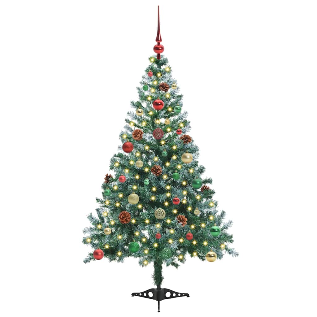 Artificial Christmas Tree with Stand Green 150 cm PVC and Steel