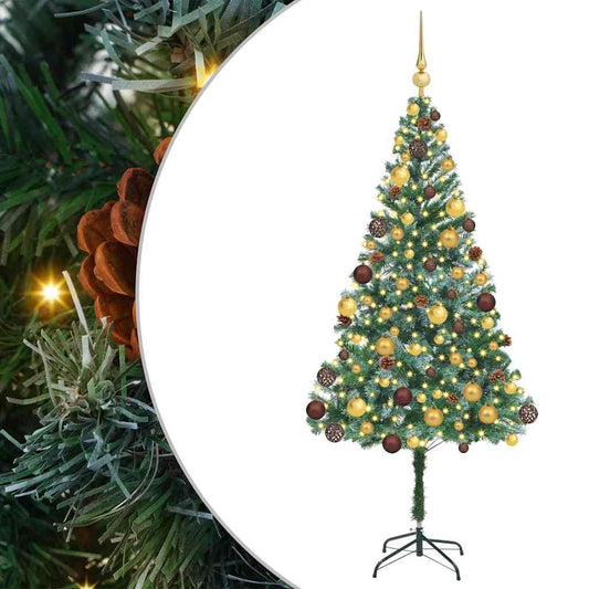 Artificial Christmas Tree with Stand Green 180 cm PVC and Steel