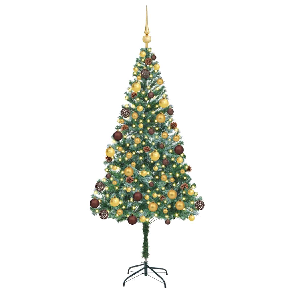 Artificial Christmas Tree with Stand Green 180 cm PVC and Steel