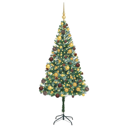 Artificial Christmas Tree with Stand Green 180 cm PVC and Steel